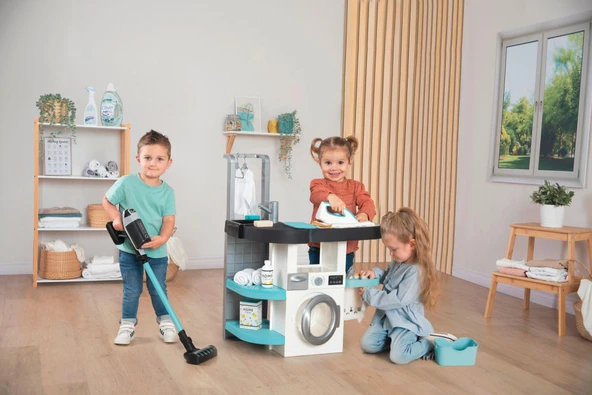 Smoby Rowenta Çamaşır Odası 17 Parça - Resim 3