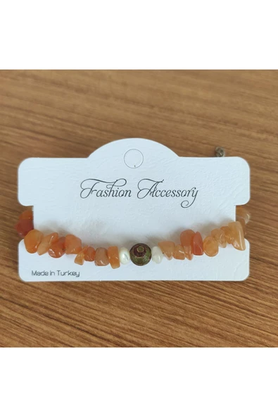 Turuncu Akik & Hindistan Akik Bileklik - 8483 ürün görseli