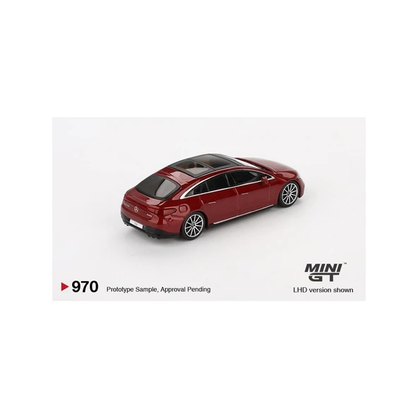 MINI GT Mercedes Benz EQS 580 4 Matic  Red Metallic - Resim 2