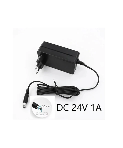 RMZ 24 Volt 1Amper Adaptör 5.5x2.5 Standart Uçlu ürün görseli 1