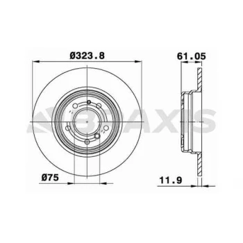 Bmw Fren Diski Arka Bmw E38 - Braxıs Ae0538 ürün görseli