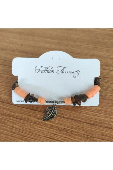 Kaplan Gözü Doğal Taş & Heishi Boncuklu Bileklik - **Çeşitli Ürünler İçin Mağzamızı Ziyaret edin** - Resim 2