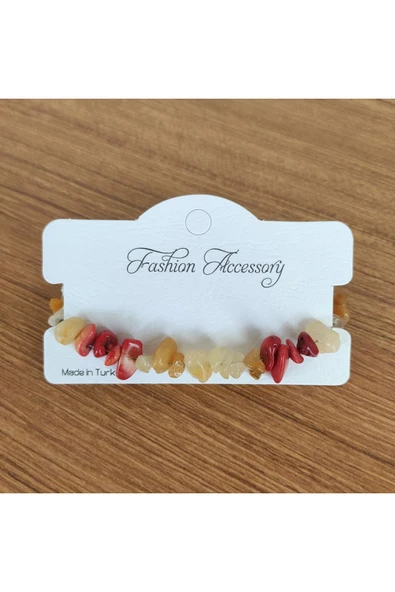 Kırmızı Mercan Doğal Taş & Akik -Açık- Bileklik - 4874 ürün görseli