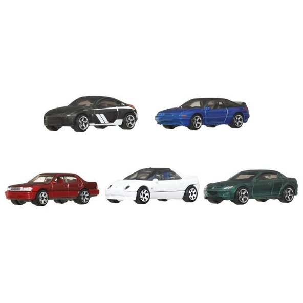 Matchbox 5'li Araba MBX Japan Cruisers II С1817 JBX24 - Resim 2