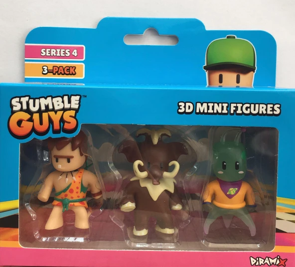 Stumble Guys Seri 4 3'lü Mini Figür Cave Guy ürün görseli