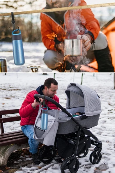 NACTUMU Çok Yönlü 2 Adet Bebek Arabası, Motor, Bisiklet Eşya Taşıma Aparatı Plastik Kanca - Resim 3