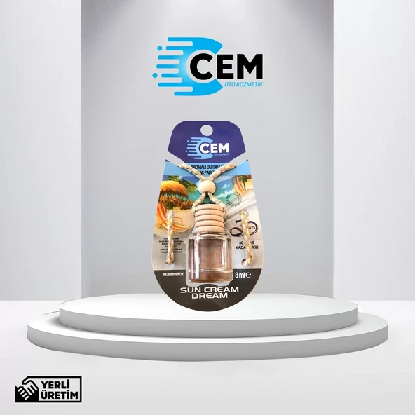 CEM CAR CARE Cam Fanus Sun Cream Dream 8 ml Ayna Kokusu - Resim 2