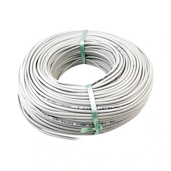 Powermaster 3 Telli 1 Hat 1 Çift 100 Metre Telefon Hat Kablosu (1*2+1*0.50) ürün görseli