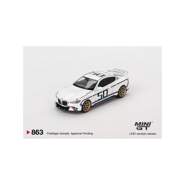 MİNİ GT 1/64 BMW 3.0 CSL WHİTE - Resim 2