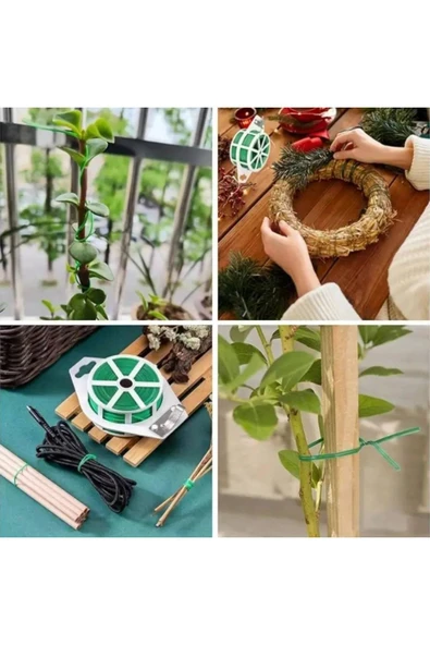 NACTUMU 50 Metre Kendinden Kesici Bıçaklı Bitki Bağlama ve Sabitleme Teli - Resim 7