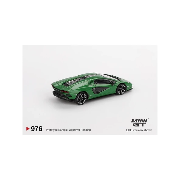 Mini GT 1/64 Lamborghini Countach LPI 800-4 Verde Medio - Resim 3