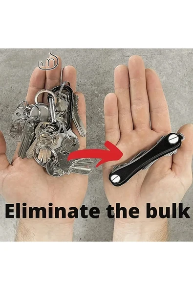 NACTUMU Anahtar Düzenleyici Akıllı Organizatör Anahtarlık Metal Anahtar Tutucu Clever Key - Resim 6