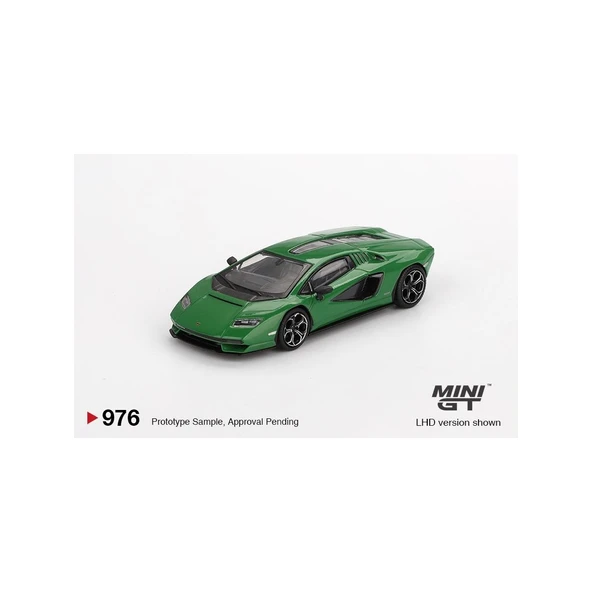Mini GT 1/64 Lamborghini Countach LPI 800-4 Verde Medio - Resim 2