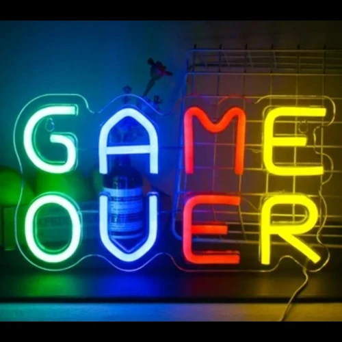 GAME OVER Yazılı Neon Led