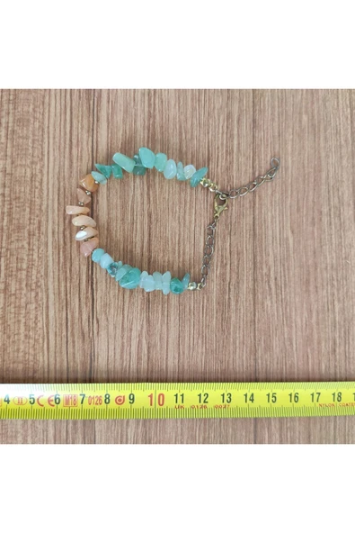 Aventurin & Ametist Doğal Taş Enerji Bilekliği - 4811 - Resim 4