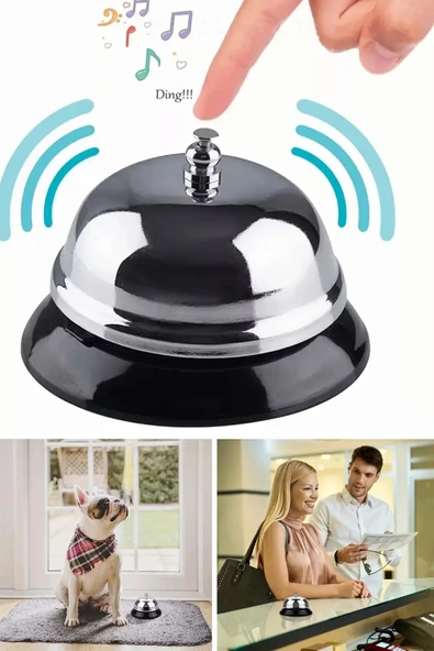 NACTUMU Paslanmaz Çelik Servis Çağrı Zili, Restoranlar, Oteller, Hastaneler, Kapıcılar Için Masa Zili