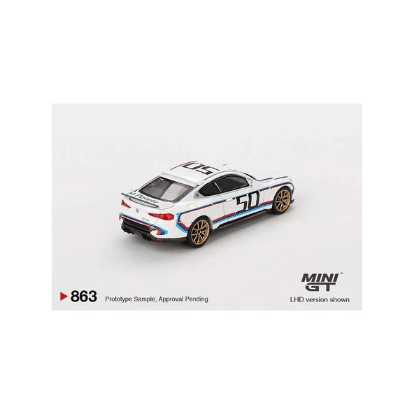 MİNİ GT 1/64 BMW 3.0 CSL WHİTE - Resim 3
