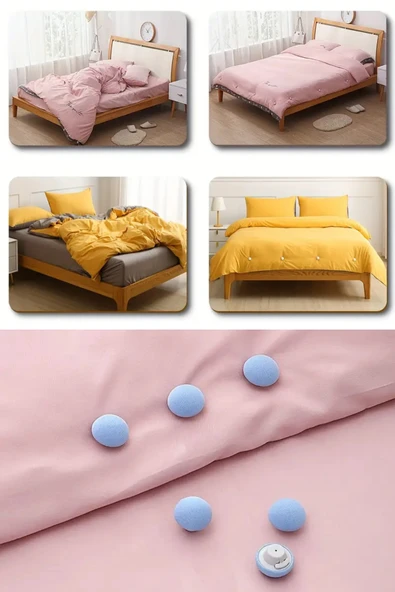 NACTUMU 8 Adet Yorgan Tutacağı, Mantar Başlı Yatak Bağlantı Elemanları - Resim 2