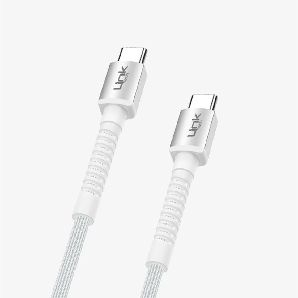 K598 Güvenli ve Hızlı 3A 1m 25W Örgülü USB-C Şarj Kablosu
