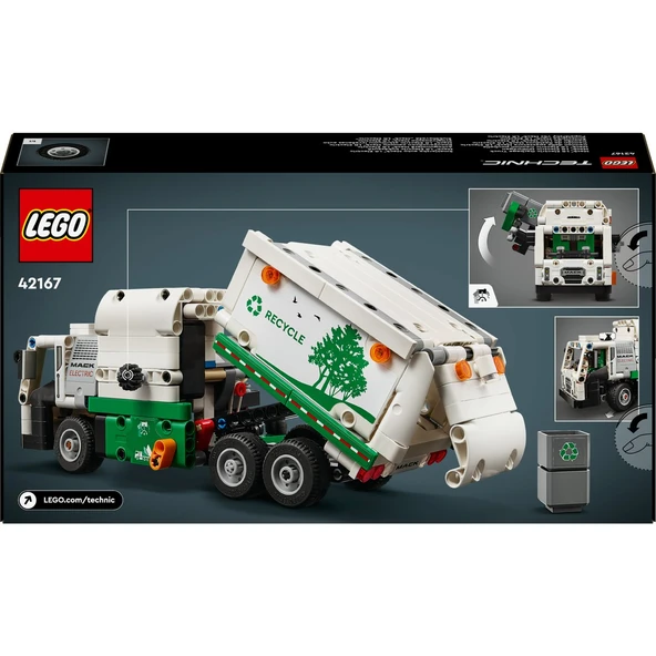 LEGO 42167 Technic Mack LR Electric Çöp Kamyonu - 4