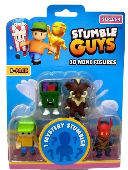 Stumble Guys Seri 4 5'li Mini Figür Pıxel Guys ürün görseli
