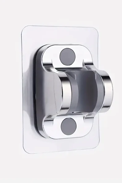 NACTUMU Ayarlanabilir Kendinden Yapışkanlı Duş Başlığı Tutucu Duvara Monte, Matkap Gerektirmez - Resim 7