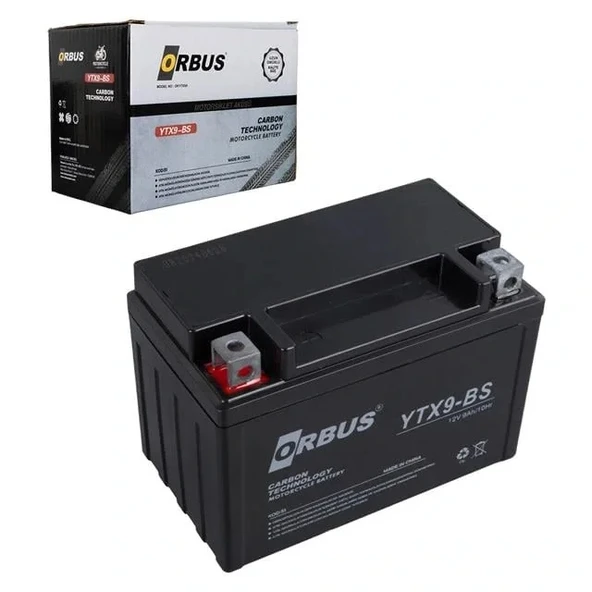 Orbus Ytx9-bs 12v 9a Motosiklet Aküsü (150 X 86 X 107 Mm) (2.84kg) ürün görseli