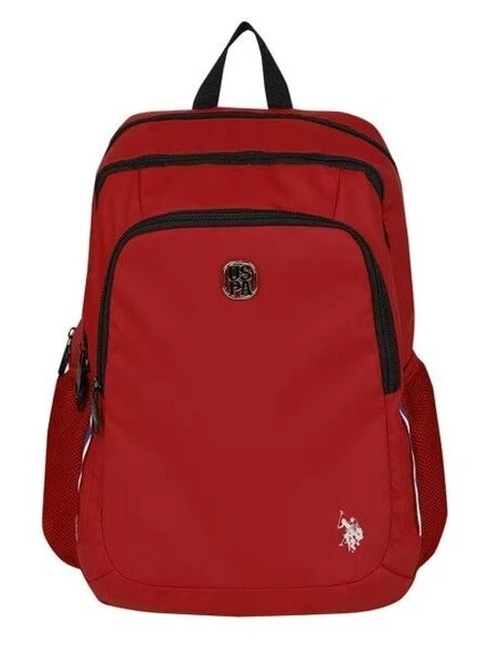 U.S. Polo Üç Gözlü Kırmızı Sırt Çantası ürün görseli