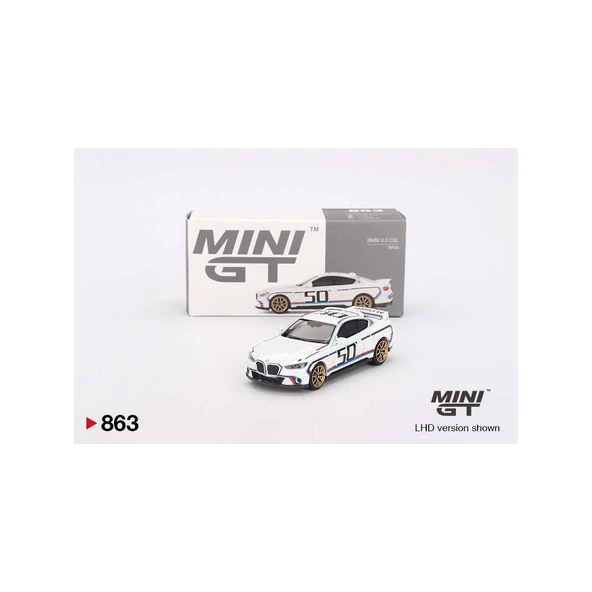 MİNİ GT 1/64 BMW 3.0 CSL WHİTE ürün görseli
