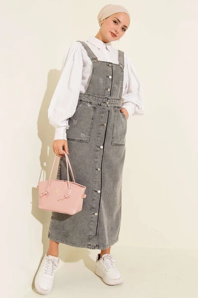 Çift Cepli Kot Askılı Slopet Füme ürün görseli 1