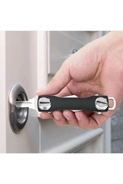 NACTUMU Anahtar Düzenleyici Akıllı Organizatör Anahtarlık Metal Anahtar Tutucu Clever Key - Resim 5