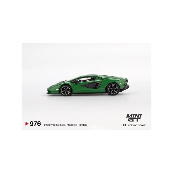 Mini GT 1/64 Lamborghini Countach LPI 800-4 Verde Medio - Resim 4
