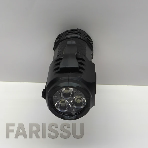 3 LED'li Güçlü Mini El Feneri Şarj Edilebilir Type-C - 4