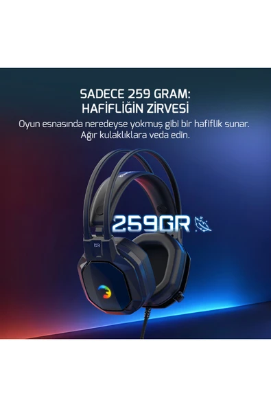 Gamepower Ryo Siyah 7.1 Surround Rainbow Gaming (Oyuncu) Kulaklık - Resim 5
