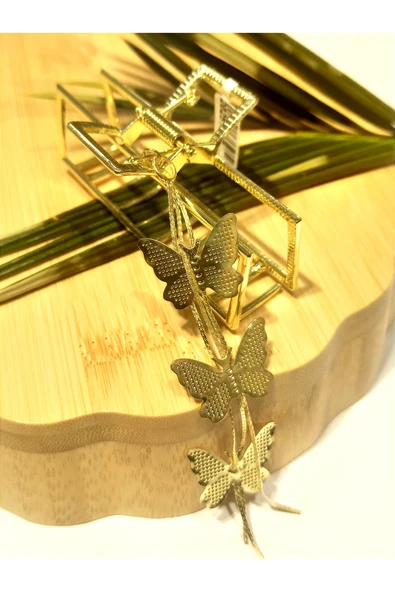 Monalisa Home 8 cm Lüks Gösterişli Renkli Metal Kıstırma Toka