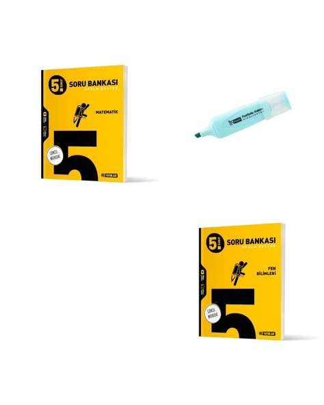 5.Sınıf Matematik Ve Fen Bilimleri Soru Bankası (Yeni Müfredat) ürün görseli 1