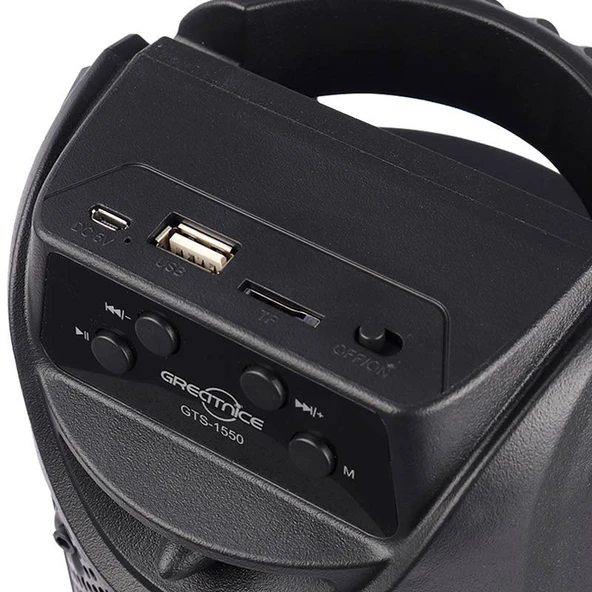 Gredtnice GTS-1550 Bluetooth RGB Hoparlör USB /TF kart /FM - Resim 7