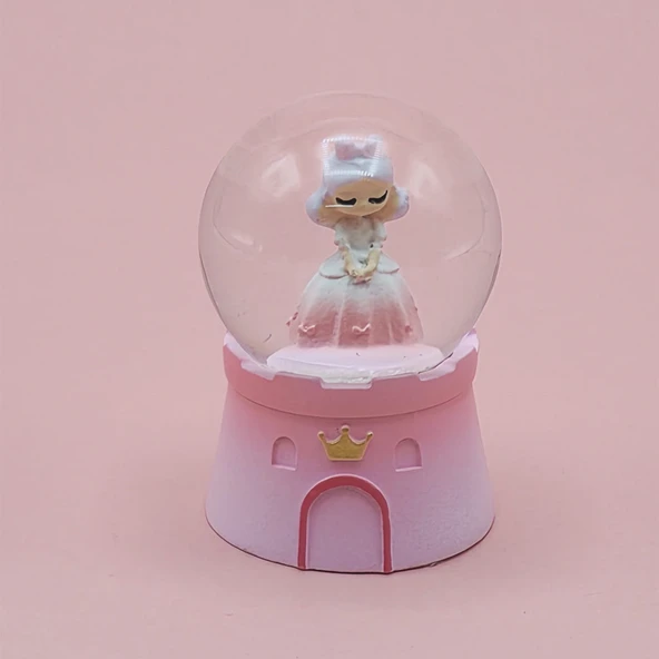 Küçük Boy Sevimli Prenses Kar Küresi ürün görseli 1