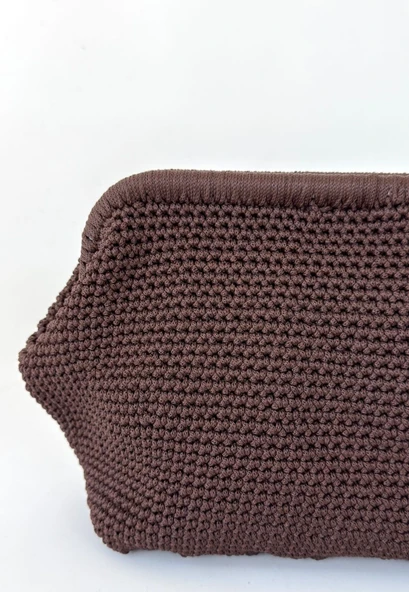 Froy Acı Kahve Örgü Çanta - Resim 3