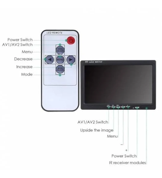 Navigold DS-7066 7 İnç Ekran Araç İçi Monitör - Resim 3