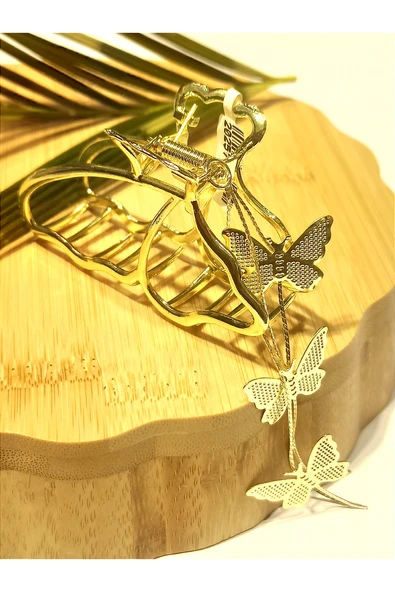 Monalisa Home 8 cm Lüks Gösterişli Renkli Metal Kıstırma Toka