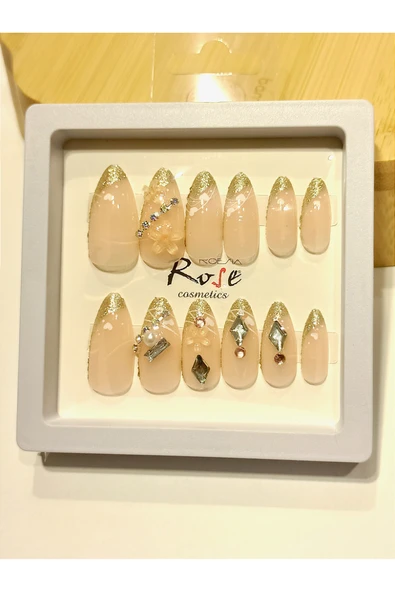 Monalisa Home Lüks Tasarım Taşlı Yapay Tırnak ürün görseli 1