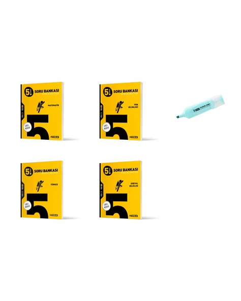 5.Sınıf Matematik Fen Bilimleri Türkçe Ve Sosyal Soru Bankası (Yeni Müfredat) ürün görseli