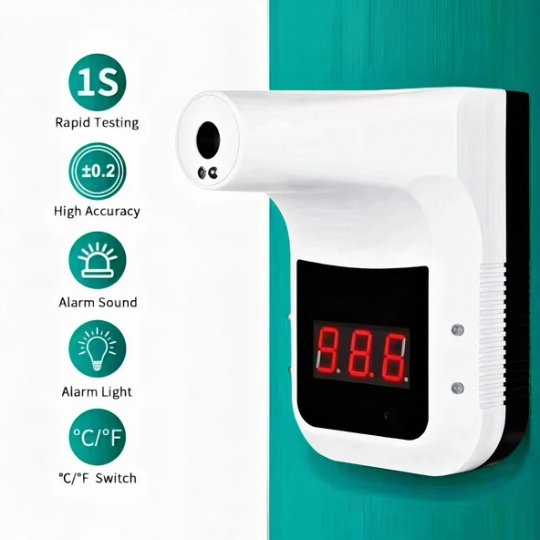 Uranium WTT3 Duvar Tipi Ateş Ölçer Termometre - Resim 2