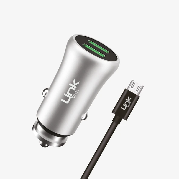 M581 Metal Mikro USB Kablolu Araç Şarj Cihazı - 6