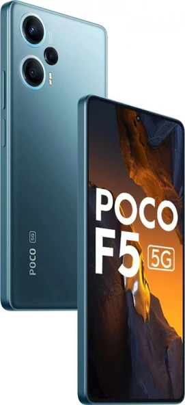 Poco F5 5G 256 GB 12 GB Ram Mavi Cep Telefonu (Resmi Distribütör  Garantili) ürün görseli 1