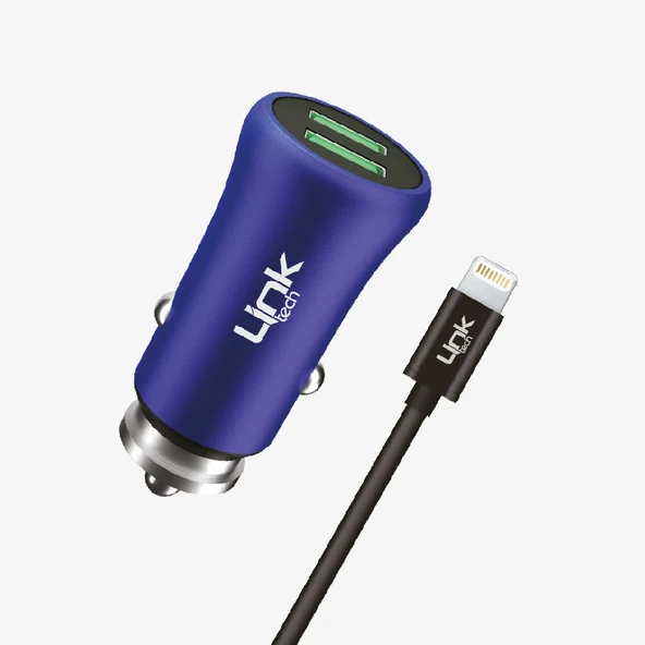 M582 Metal Lightning Kablolu USB Araç Şarj Cihazı - 4