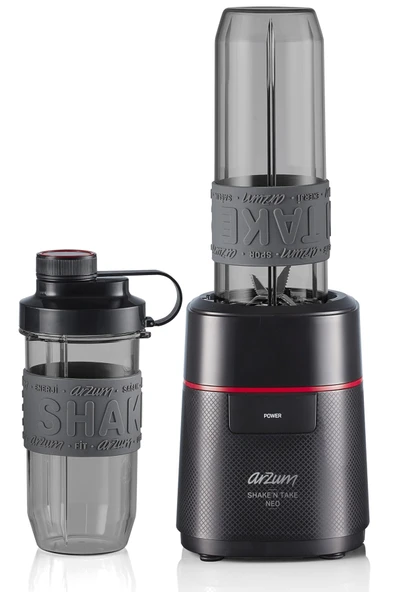 ARZUM AR1147 SHAKEN TAKE KİŞİSEL BLENDER SİYAH - Resim 2
