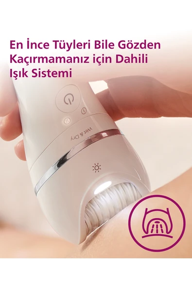 PHİLİPS BRE720/05 EPİLATÖR 8000 SERİES ISLAK*KURU - 5