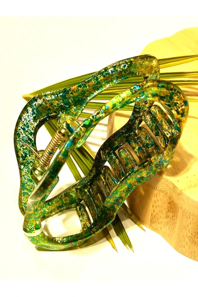 Monalisa Home 11 cm Lüks Gösterişli  Parlak Renkli Kıstırma Toka ürün görseli